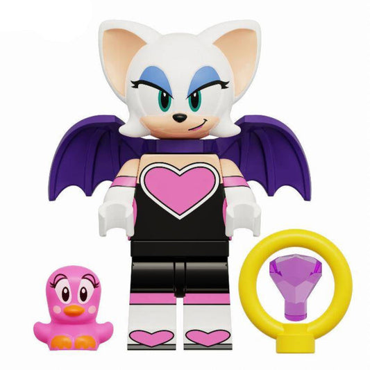 Rouge the Bat from Sonic the Hedgehog Custom Minifigure