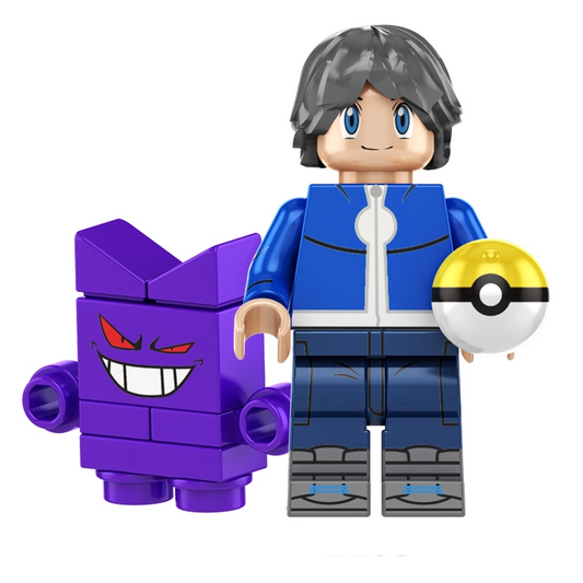 Ash Ketchum From Pokémon With Pokéball Minifigure Earrings Ash Ketchum From Pokémon With Pokéball Minifigure Earrings