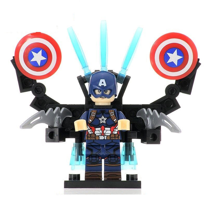 Captain America Custom Suit Marvel Superhero Minifigure