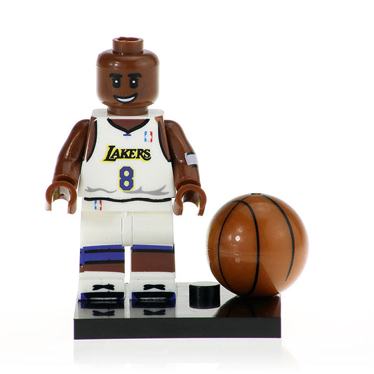 Kobe Bryant White Strip Minifigure Basketball Star