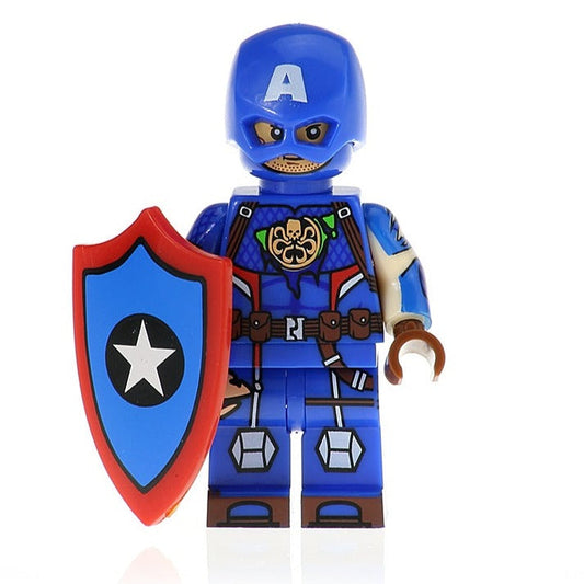 Captain America Custom Marvel Superhero Minifigure