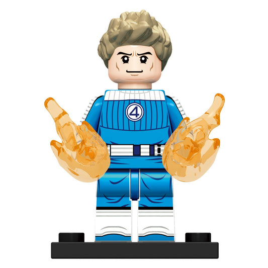 Figurine de super-héros Marvel personnalisée Les Quatre Fantastiques Premiers Pas de la Torche Humaine