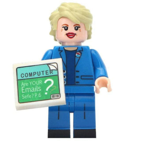Hillary Clinton Custom US Iconic Minifigure