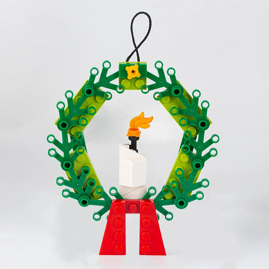 Christmas Wreath Creative Festival Ornament MOC