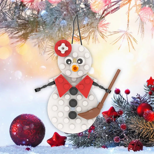 Décoration de Noël en forme de bonhomme de neige MOC
