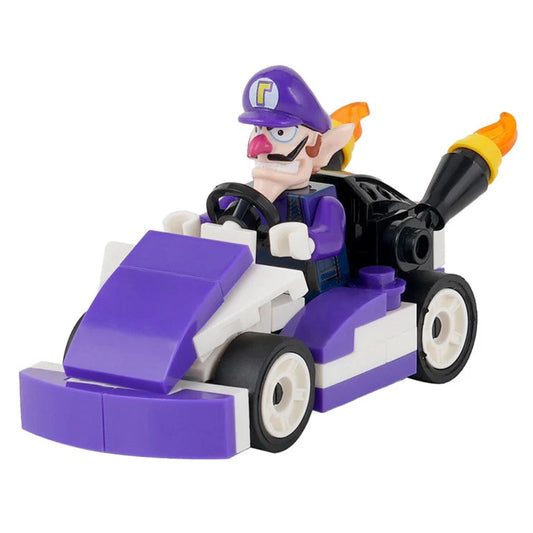 Waluigi Custom Mario Kart Racing MOC