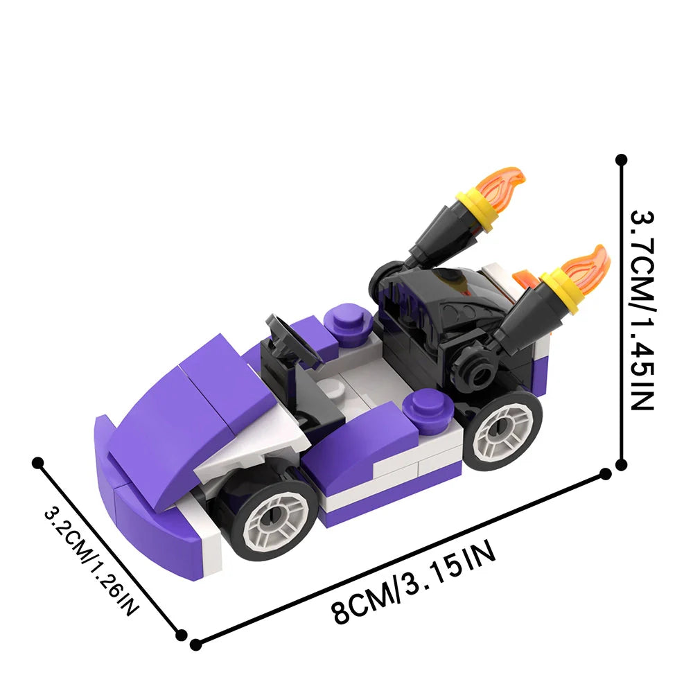 Waluigi Custom Mario Kart Racing MOC