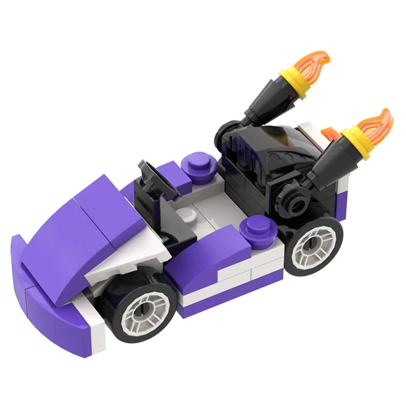 Waluigi Custom Mario Kart Racing MOC