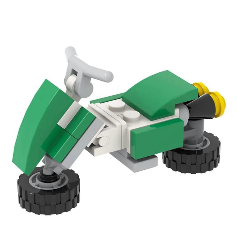 Yoshi Bike Custom Mario Kart Racing MOC