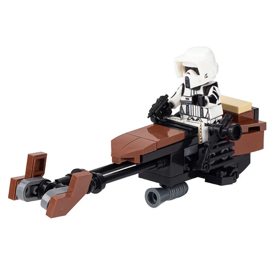 712-AvA Speeder Bike with Scout Trooper Star Wars MOC