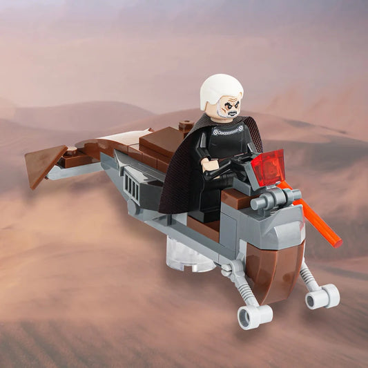 Flitknot Speeder Bike With Count Dooku Star Wars MOC