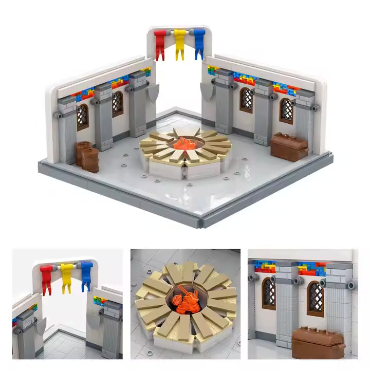 Chevaliers de la Chambre de la Table Ronde MOC militaire médiéval personnalisé