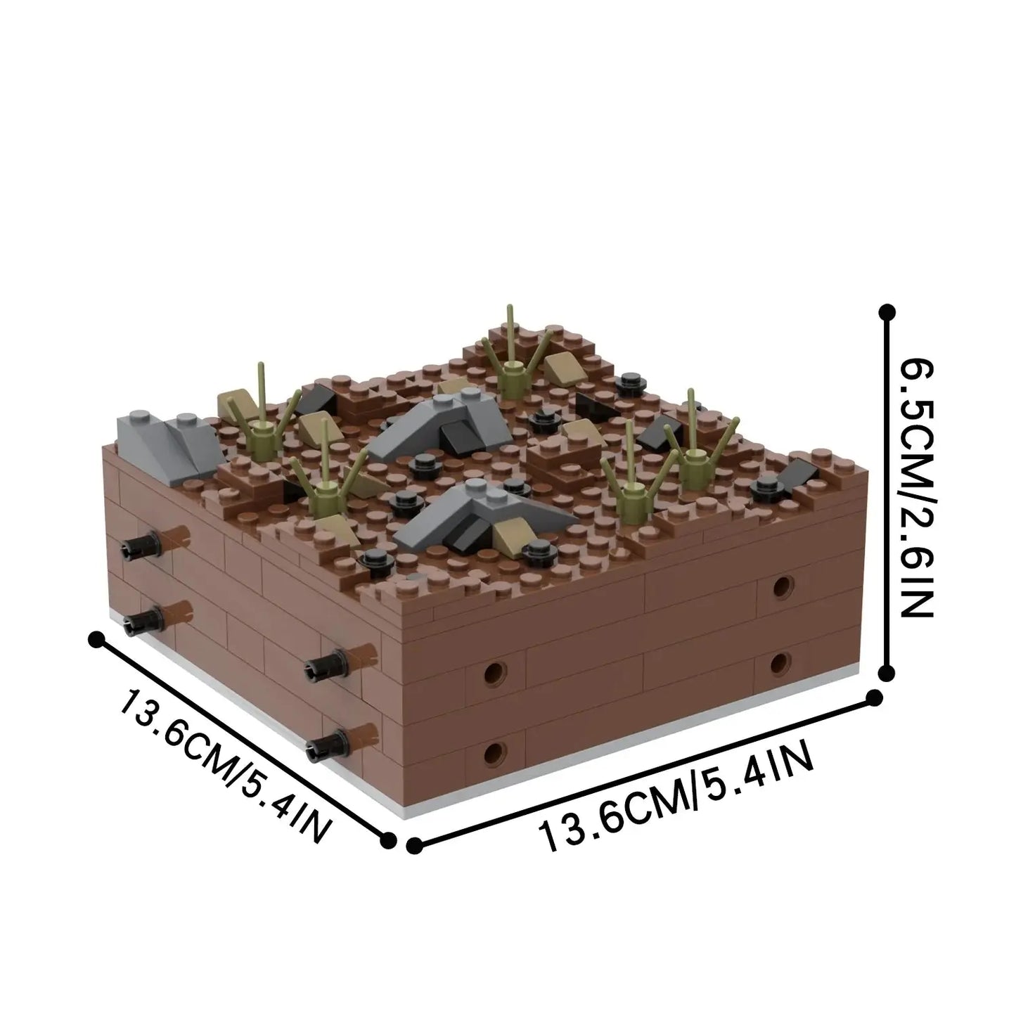 Military Battlefield Trenches MOC Set