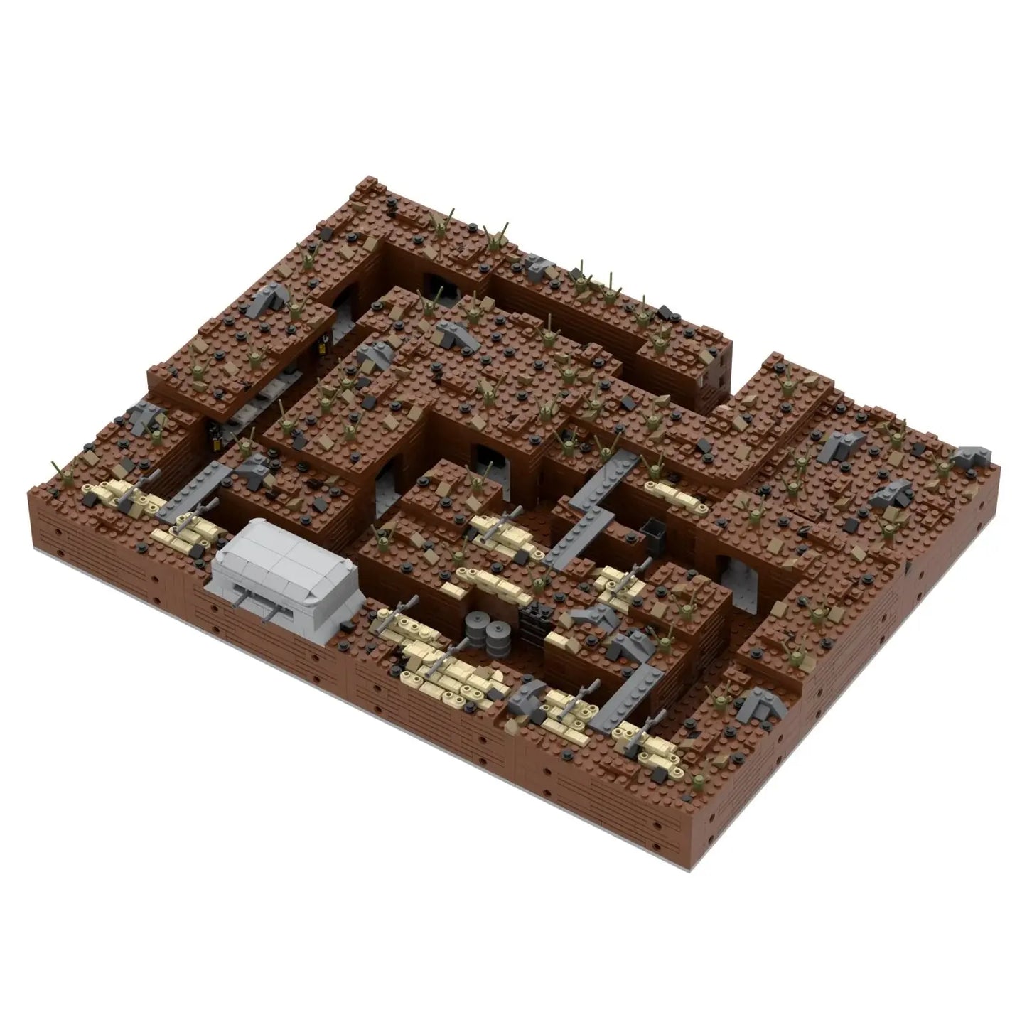 Military Battlefield Trenches MOC Set