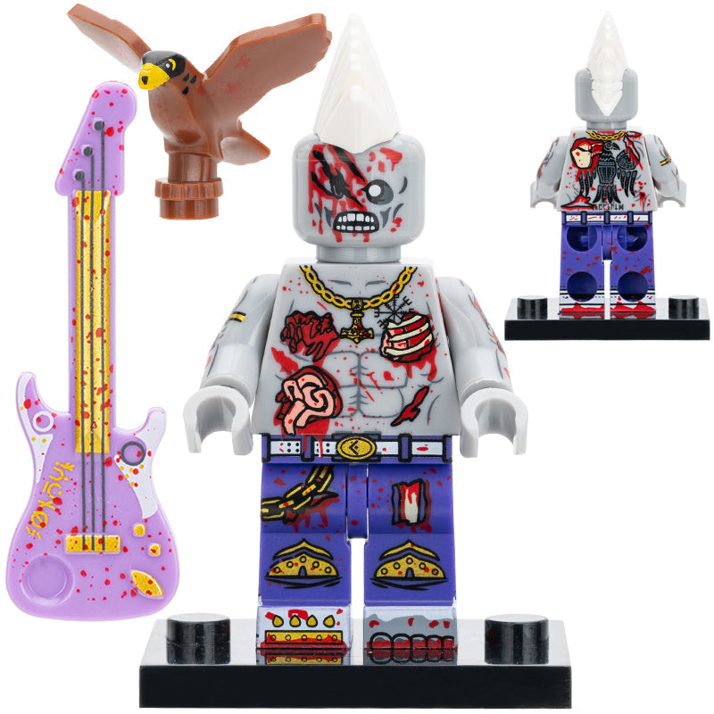 Rock Zombie Custom Horror Minifigure