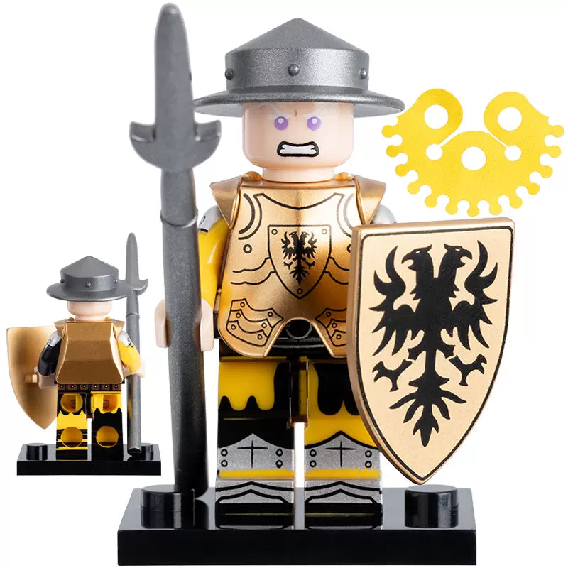 Medieval Soldier Old Fraz Custom Military Minifigure