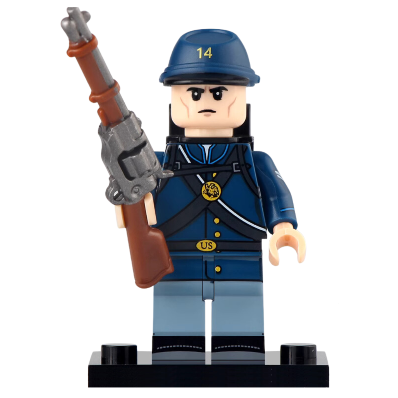 American Civil War Confederate Soldier Custom Military Minifigure