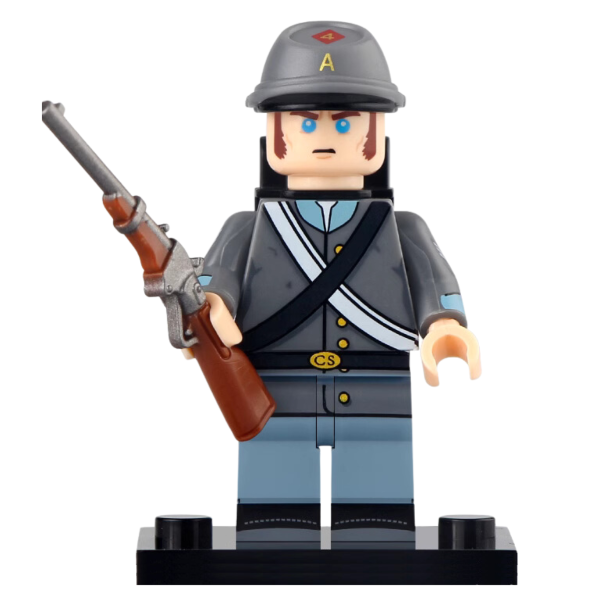 American Civil War Confederate Lone Star Guards Custom Military Minifigure