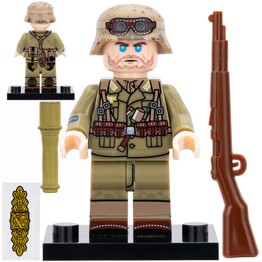 German Africa Corps Soldier Custom Minifigure