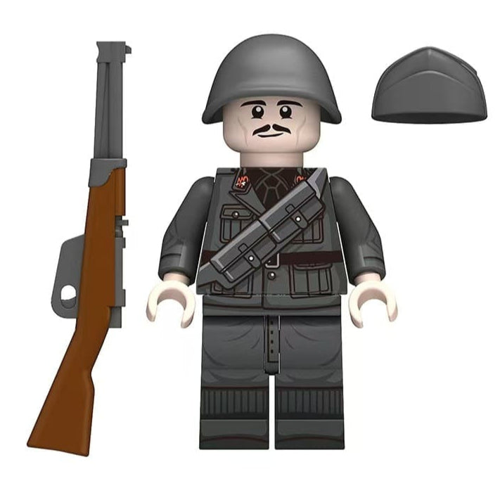 Figurine militaire personnalisée d'un soldat d'infanterie italien de la Seconde Guerre mondiale (Carcano)