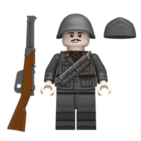 Figurine militaire personnalisée d'un soldat d'infanterie italien de la Seconde Guerre mondiale (Carcano)