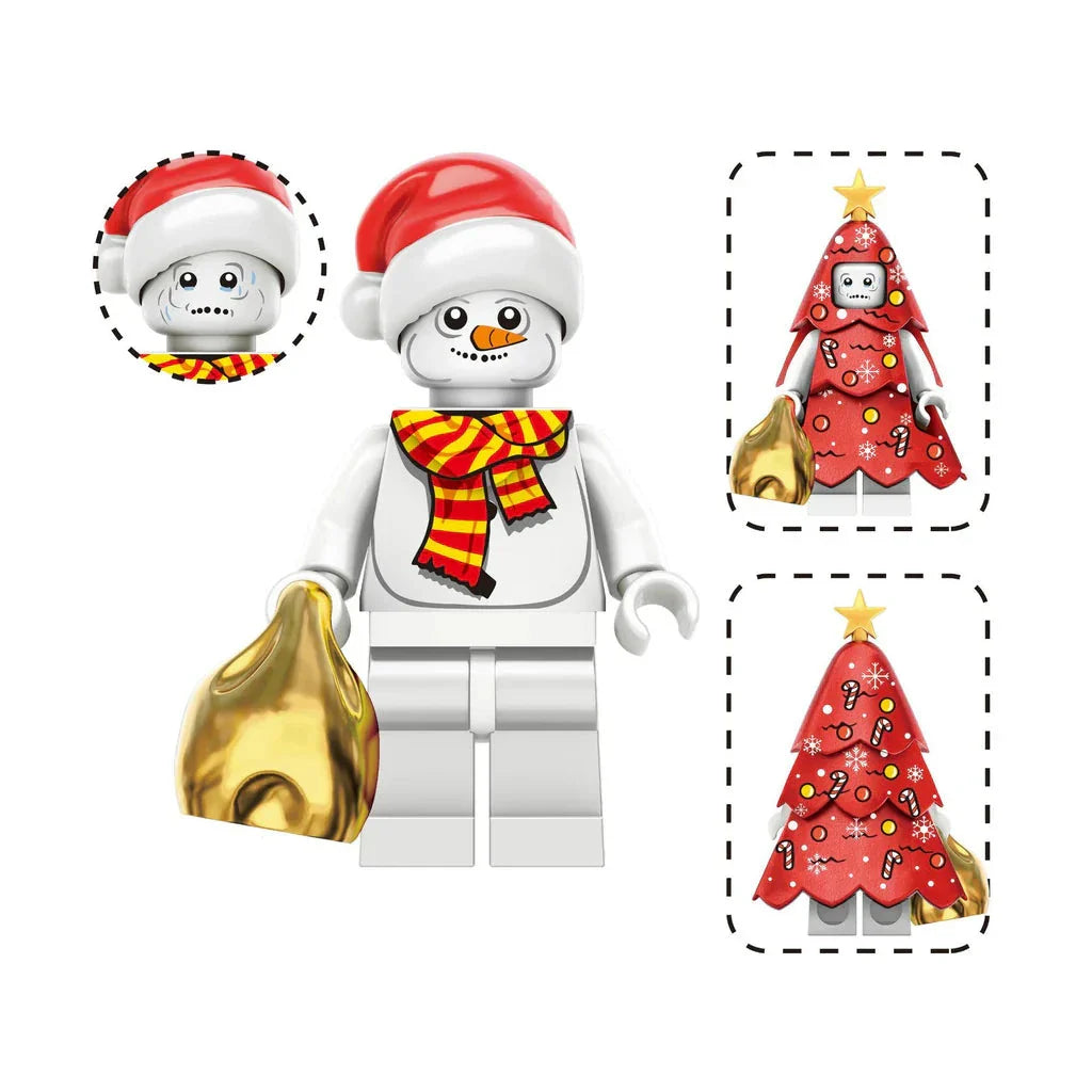 Christmas Snowman Custom Minifigure