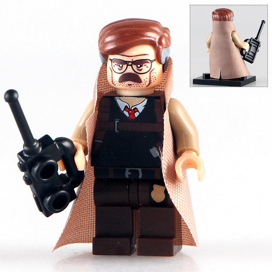 Commissioner Gordon from Batman Custom DC Comics Superhero Minifigure.