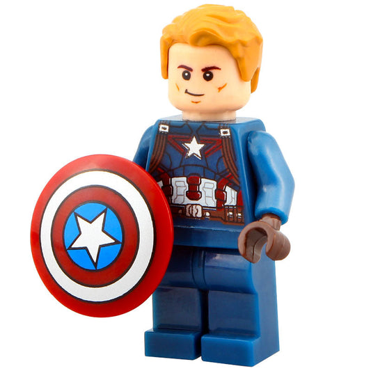 Captain America Custom Marvel Superhero Minifigure.