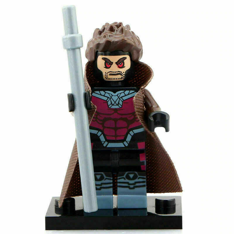 Gambit (X-Men) Custom Marvel Superhero Minifigure