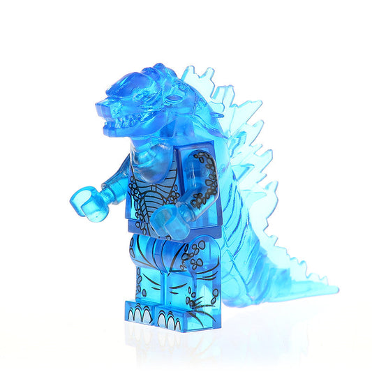 Godzilla Blue Clear Monster Horror Movie Minifigure