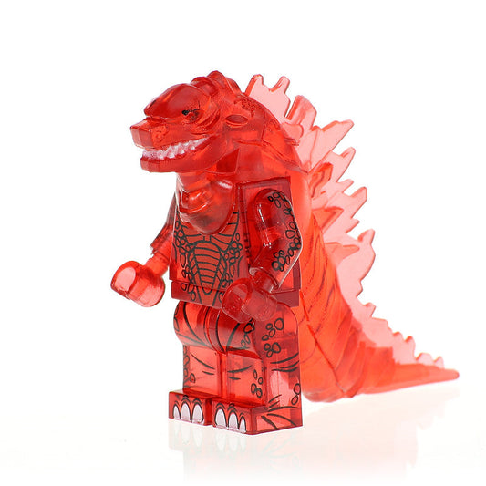 Godzilla Red Clear Monster Horror Movie Minifigure