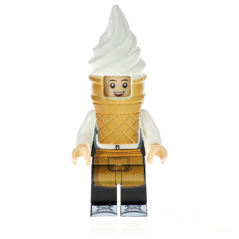 Ice Cream Cone Outfit Mascot Food Minifigure