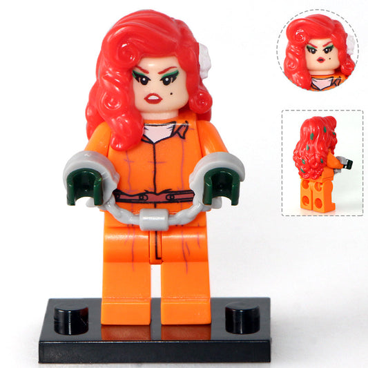 Poison Ivy Prison Outfit Custom DC Comics Supervillain Minifigure