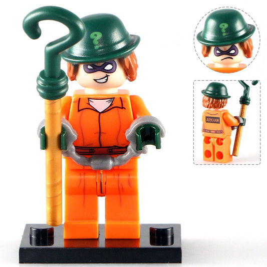 The Riddler Prison Outfit Custom DC Comics Supervillain Minifigure