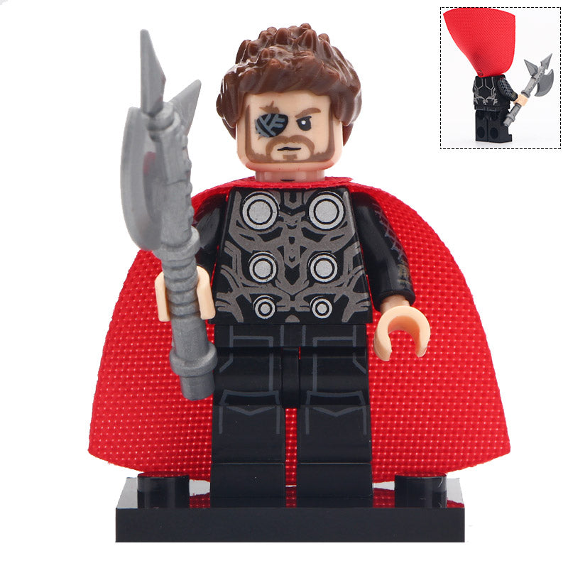 Thor with Battle Axe Custom Marvel Superhero Minifigure