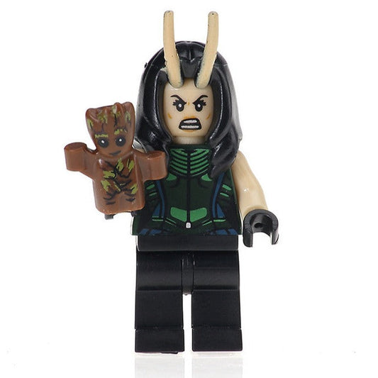 Mantis with Baby Groot Marvel Superhero Minifigure Guardians of the Galaxy