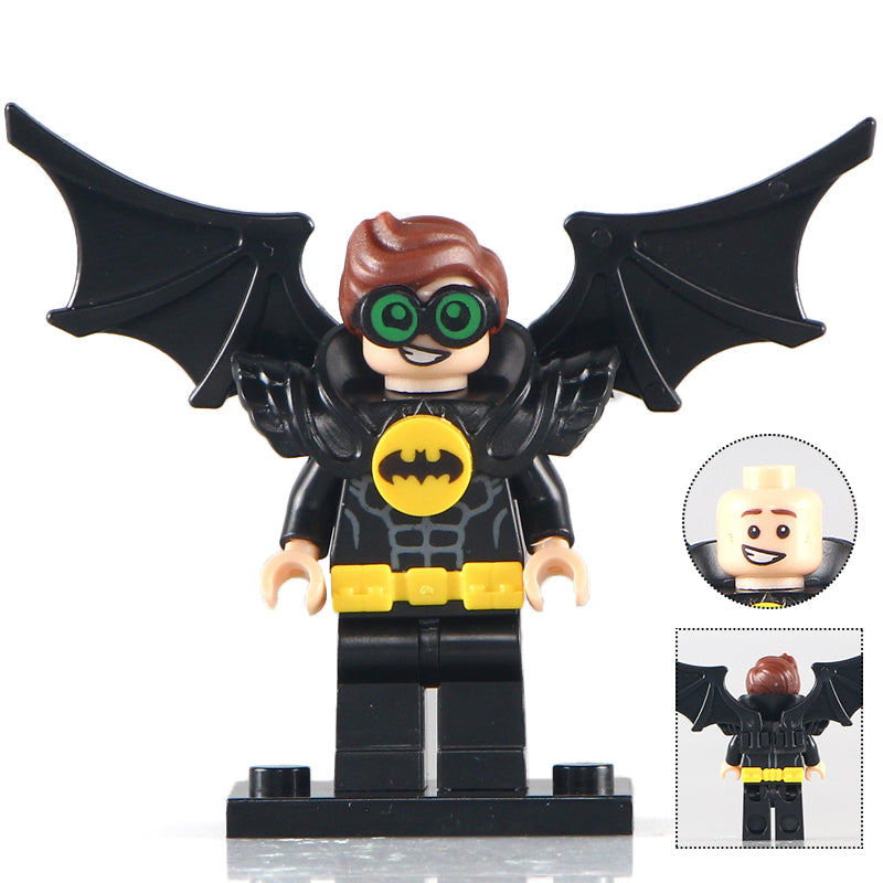 Mini Robin Batman Robin in Winged Batman Suit DC Comics Superhero Minifigure.