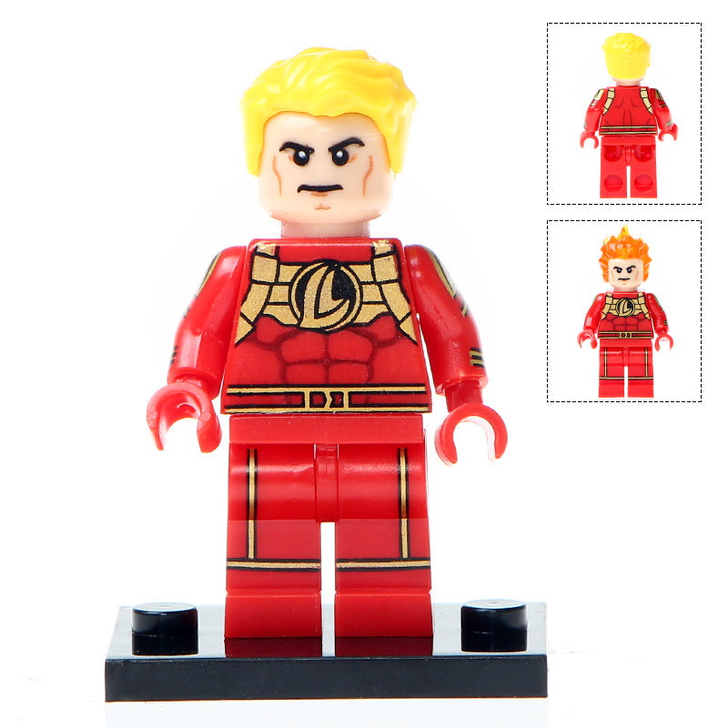 Human Torch Fantastic Four custom Marvel Superhero Minifigure