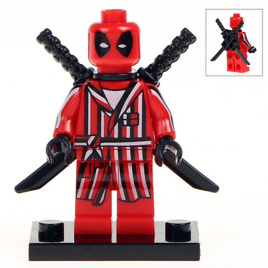 Deadpool Dressing Gown Custom Marvel Superhero Minifigure