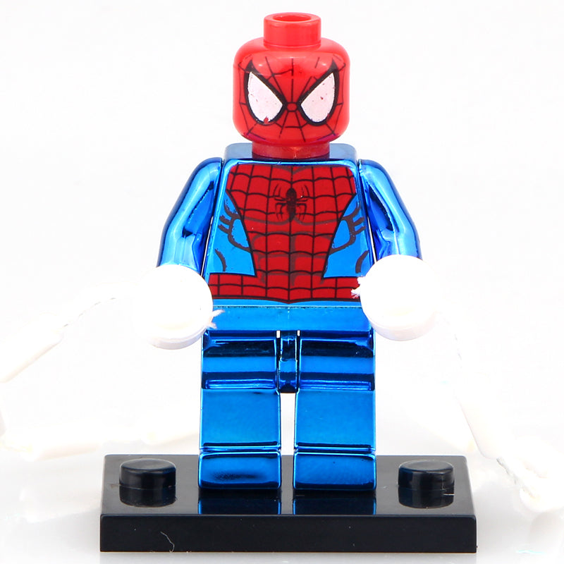 Chrome Spider-Man Custom Marvel Superhero Minifigure