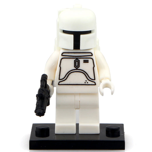 White Boba Fett Classic custom Star Wars Minifigure