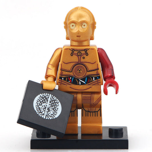 C-3PO Droid Red Arm custom Star Wars Minifigure