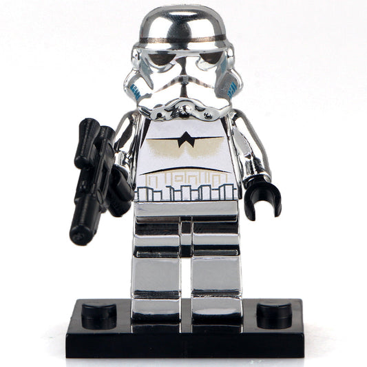 Chrome Imperial Stormtrooper custom Star Wars Minifigure