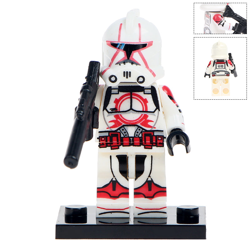 Clone Trooper with Red Marking Custom Star Wars Minifigure