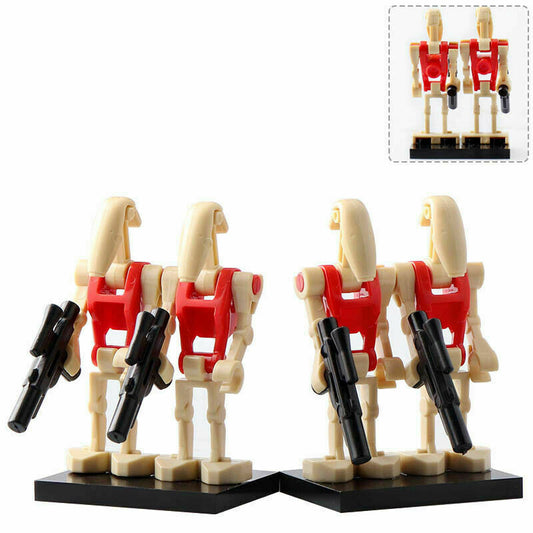 4 x Security Battle Droid custom Star Wars Minifigure