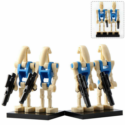 4 x Pilot Battle Droid custom Star Wars Minifigure