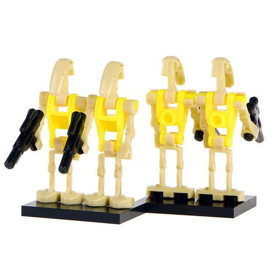 4 x Battle Droid Commander custom Star Wars Minifigure