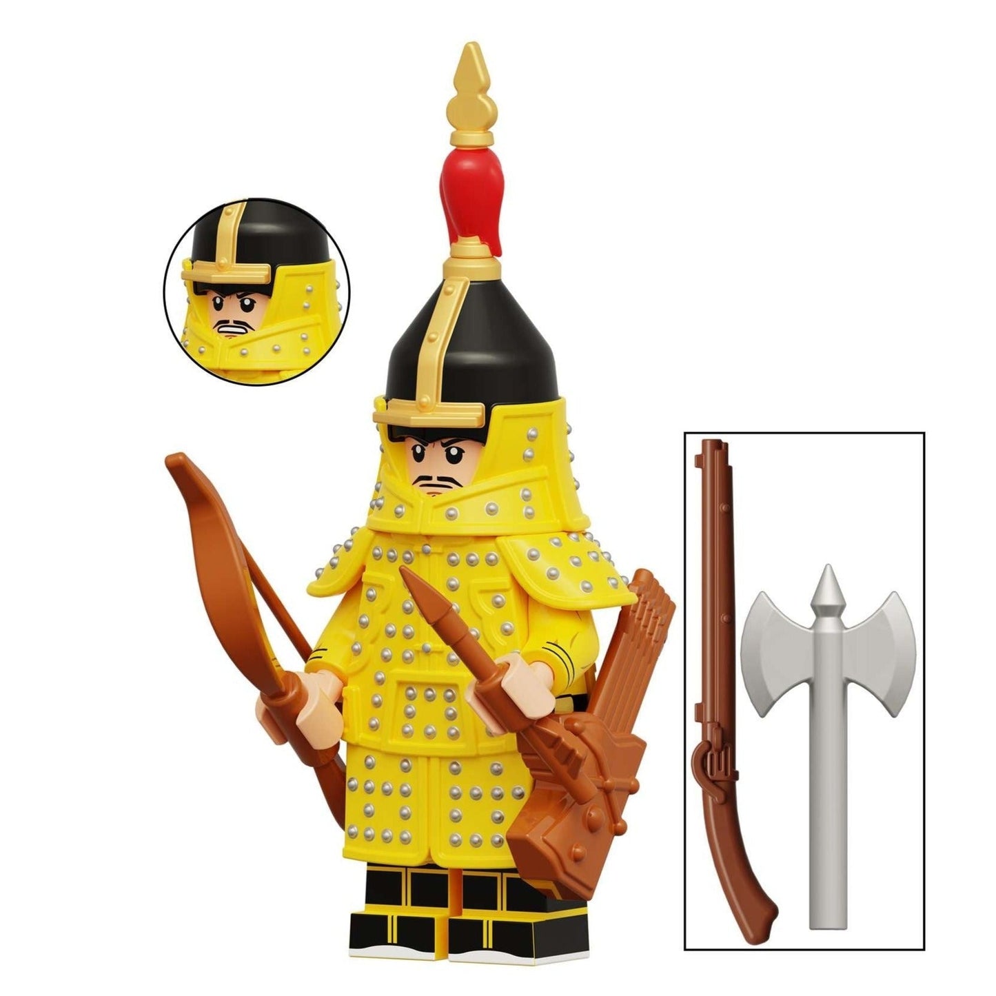 Plain Yellow Banner Manchu Eight Banners Army Minifigure