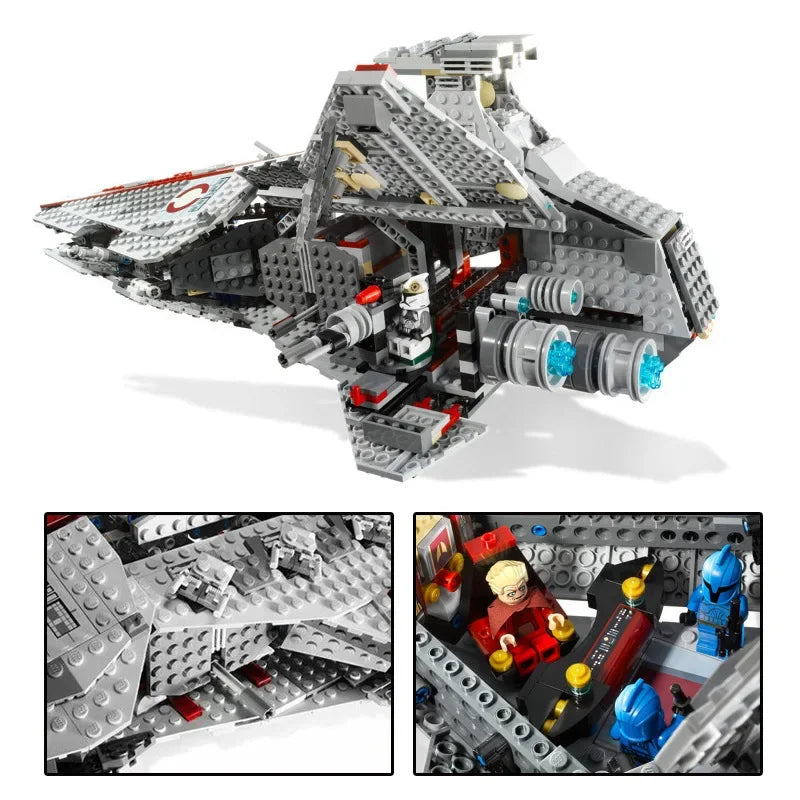 Compatible 8039 Star Venator Set Republic Toy Attack Cruiser Model Building Block Bricks Birthday Christmas Gifts