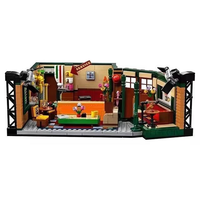 Friends Apartment Building Set – 21319 Modular Central Perk Model Kit with 1070 Compatible Pieces & Figures.